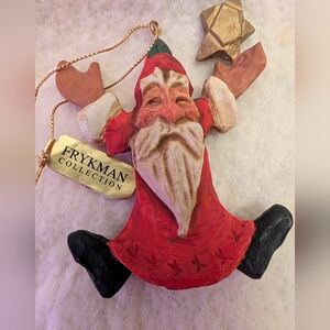 Vintage 1994 David Frykman Santa Holding Star